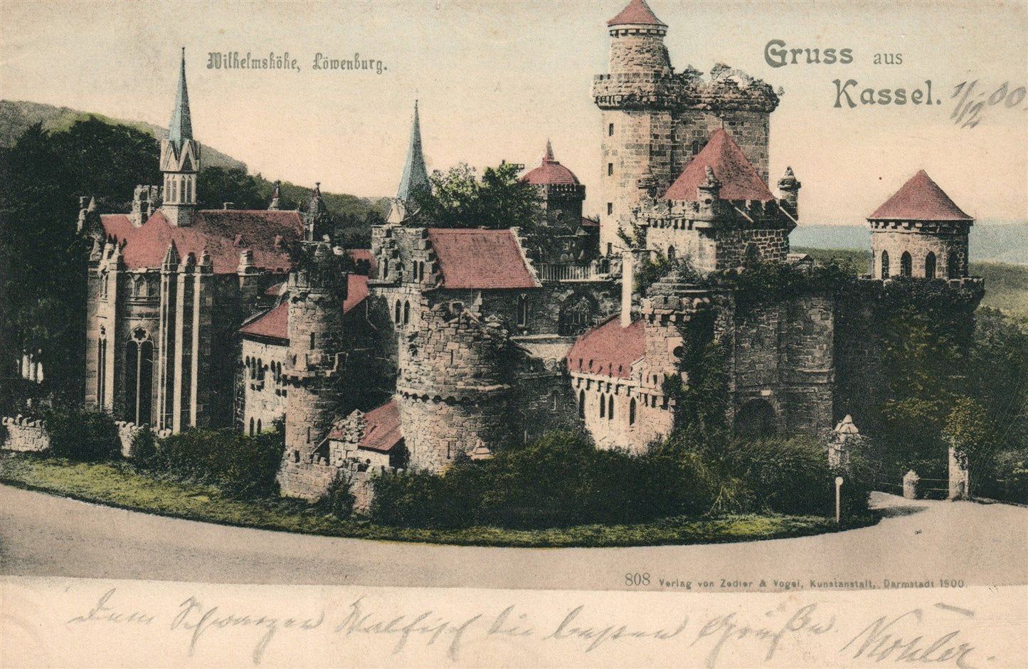 KASSEL GERMANY MILHELMSHOHE ANTIQUE POSTCARD