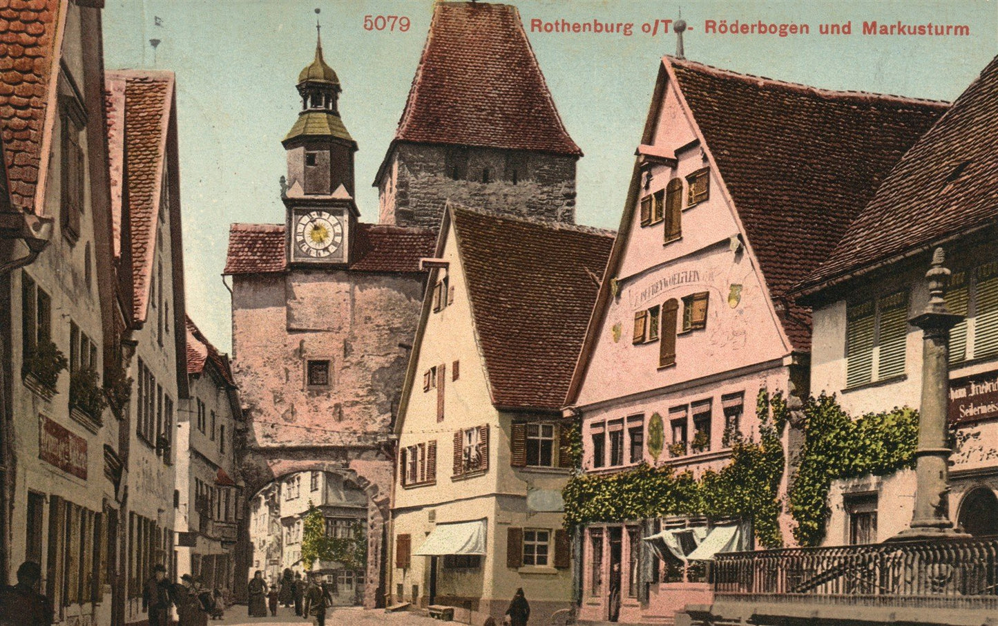 ROTHENBURG GERMANY ANTIQUE POSTCARD