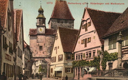 ROTHENBURG GERMANY ANTIQUE POSTCARD