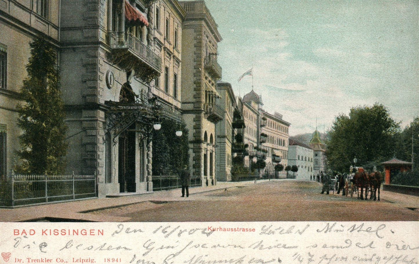 BAD KISSINGEN GERMANY ANTIQUE POSTCARD