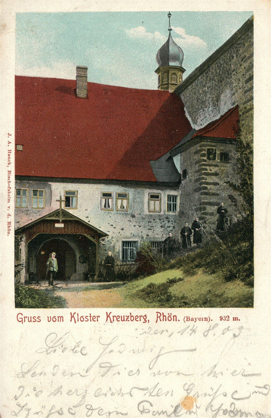 KLOSTER KREUZBERG RHON Bayern GERMANY ANTIQUE POSTCARD