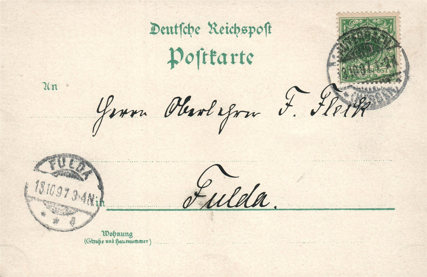 gruss aus der MOLKEREI LAUTERBACH GERMANY ANTIQUE POSTCARD