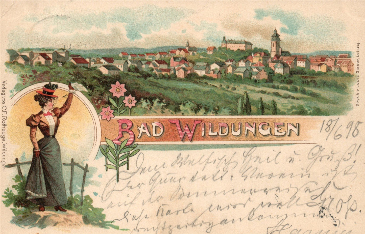 BAD WILDUNGEN GERMANY ANTIQUE POSTCARD