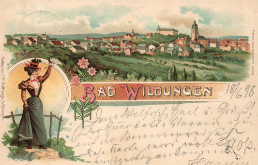 BAD WILDUNGEN GERMANY ANTIQUE POSTCARD
