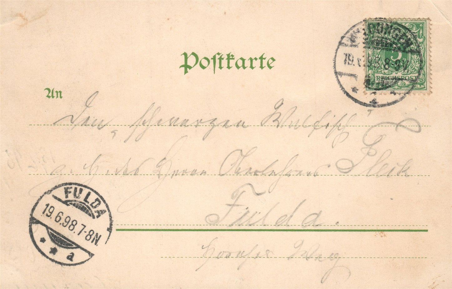 BAD WILDUNGEN GERMANY ANTIQUE POSTCARD