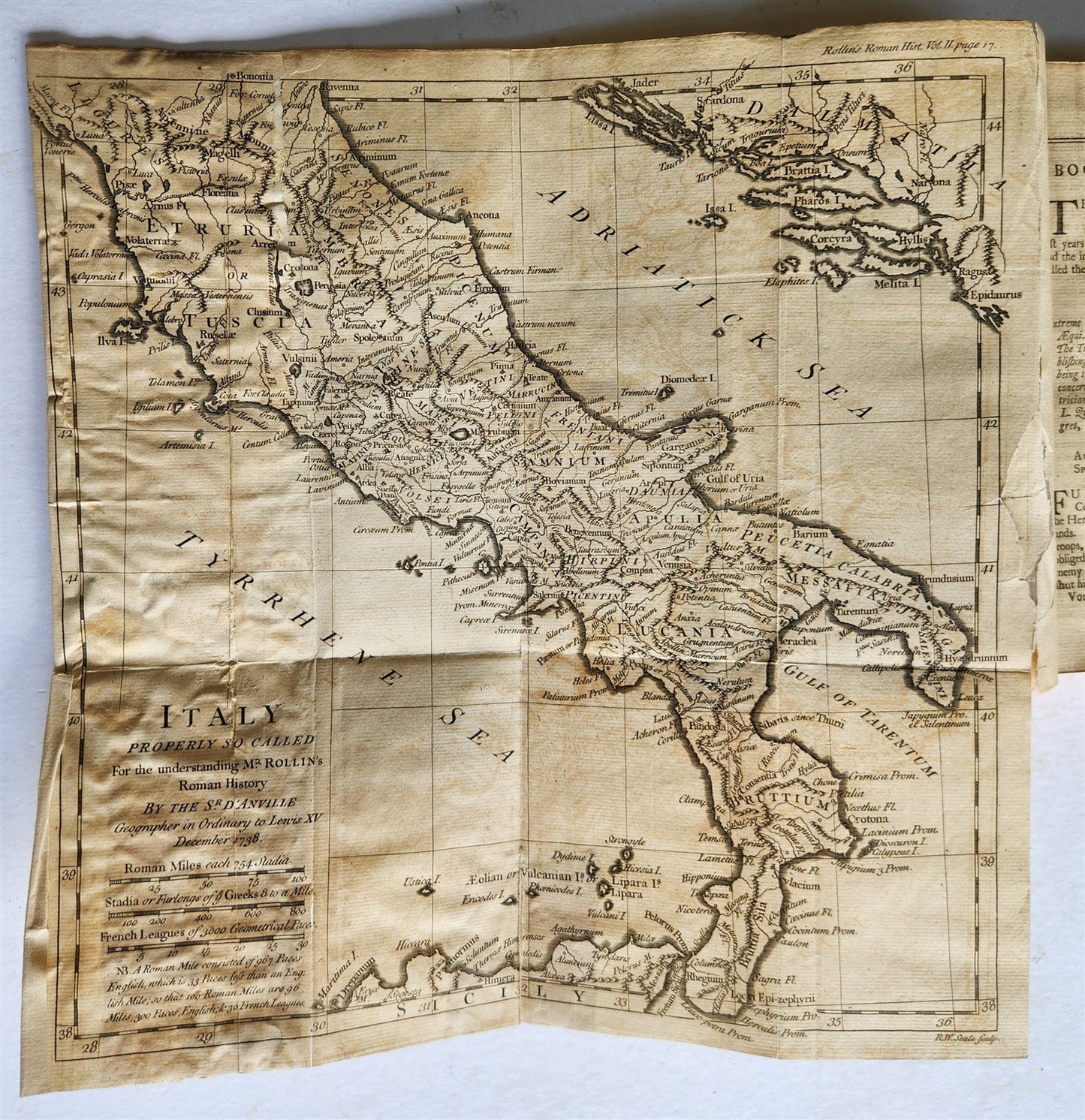 1754 ROMAN HISTORY by ROLLIN 12 VOLUMES antique ILLUSTRATED w/ MAPS