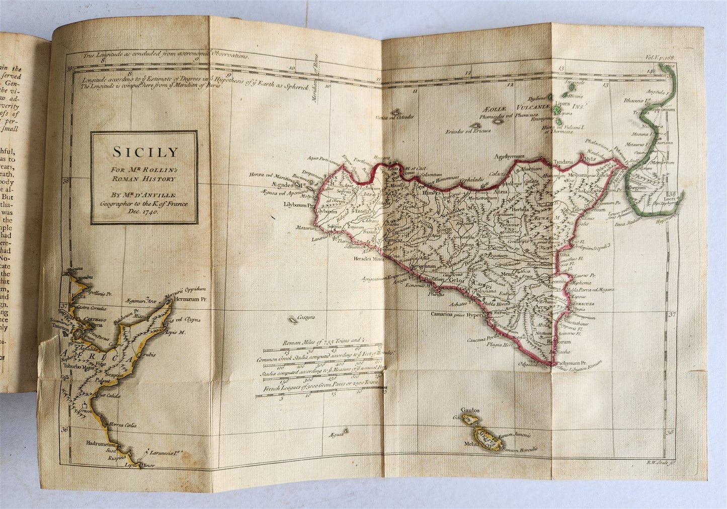 1754 ROMAN HISTORY by ROLLIN 12 VOLUMES antique ILLUSTRATED w/ MAPS