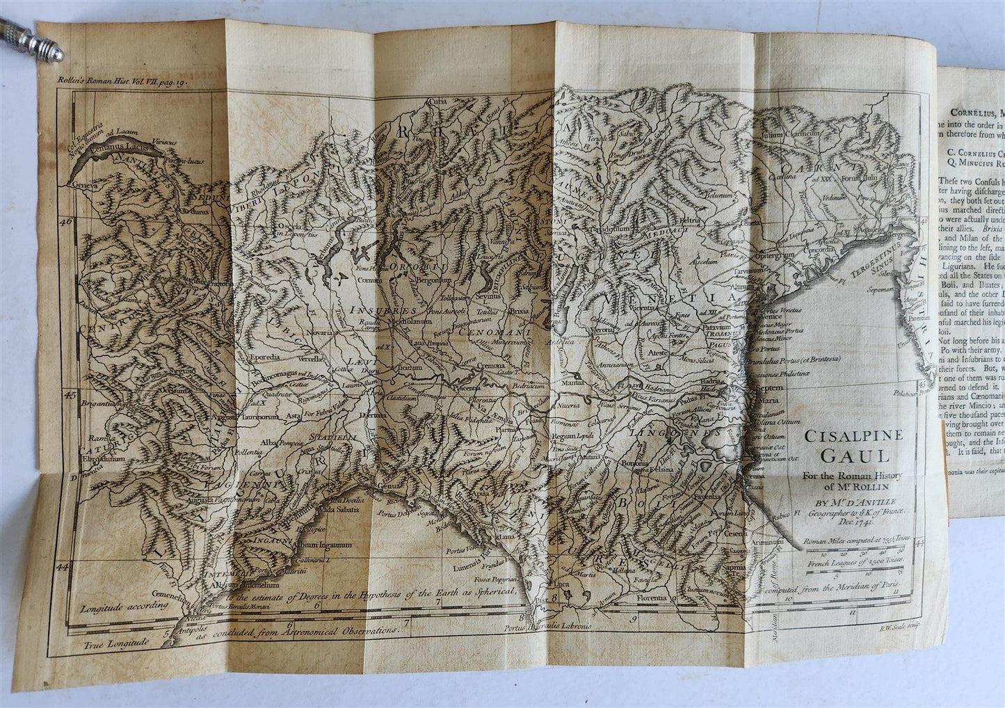 1754 ROMAN HISTORY by ROLLIN 12 VOLUMES antique ILLUSTRATED w/ MAPS