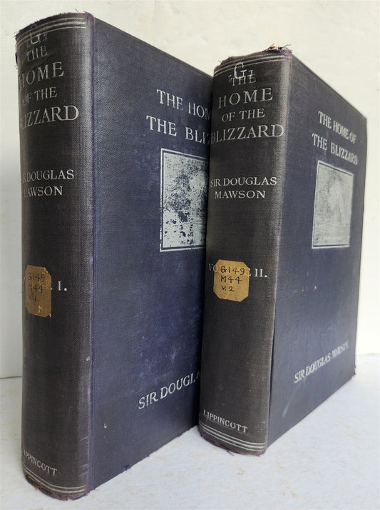 1915 HOME of BLIZZARD AUSTRALASIAN ANTARCTIC EXPEDITION antique ILLUSTRATED