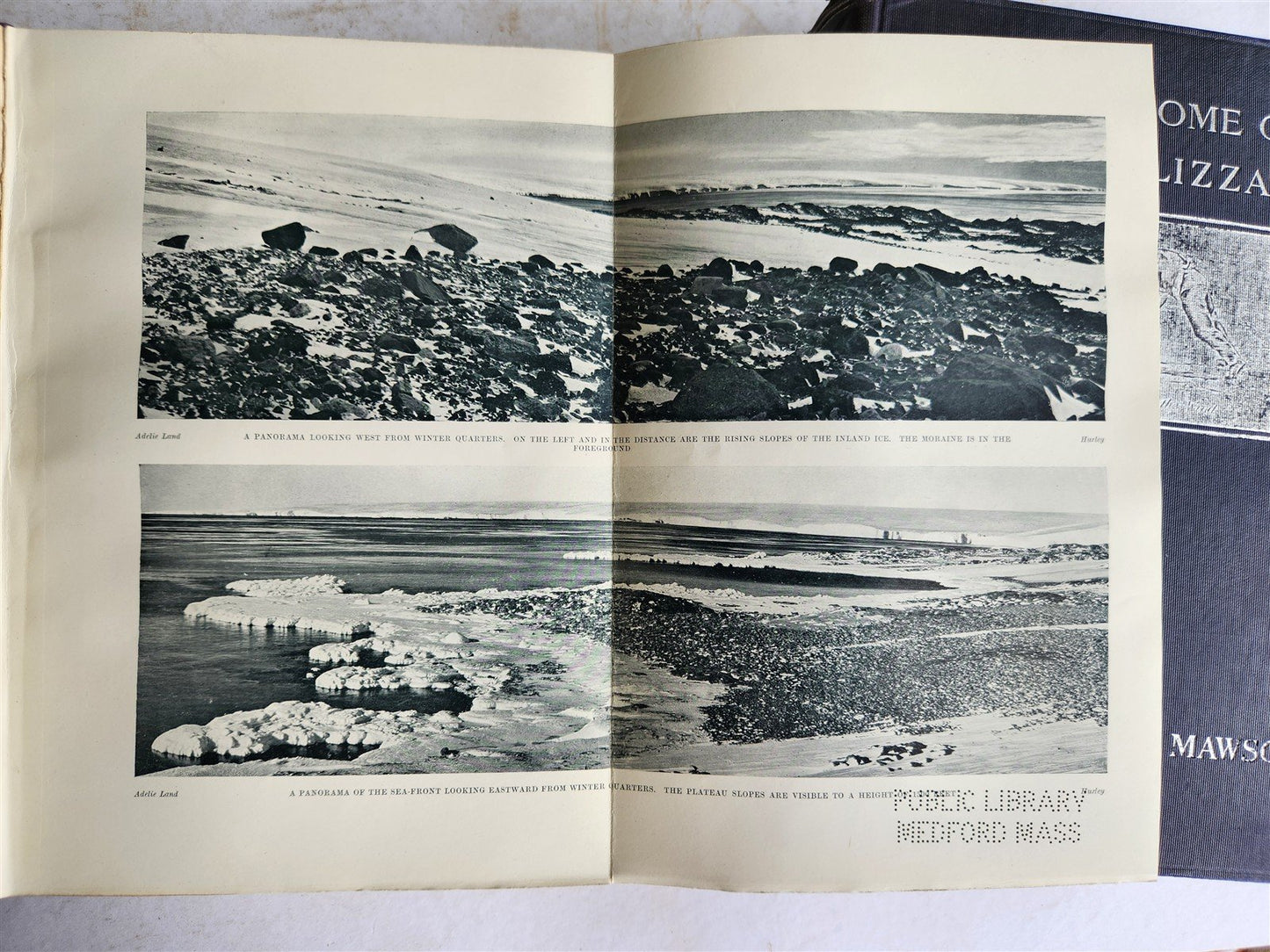 1915 HOME of BLIZZARD AUSTRALASIAN ANTARCTIC EXPEDITION antique ILLUSTRATED