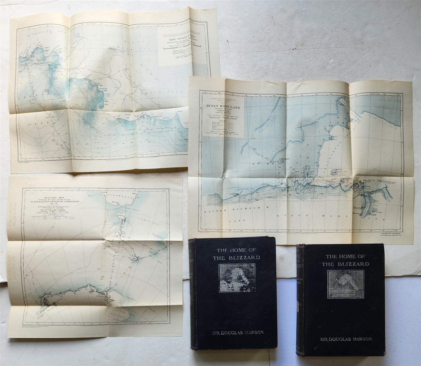 1915 HOME of BLIZZARD AUSTRALASIAN ANTARCTIC EXPEDITION antique ILLUSTRATED