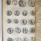 1834 DESCRIPTIVE CATALOGUE of RARE ROMAN COINS by AKERMAN antique ILLUSTRATED