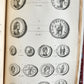 1834 DESCRIPTIVE CATALOGUE of RARE ROMAN COINS by AKERMAN antique ILLUSTRATED
