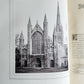 1876 ANCIENT SCULPTURES in ROOF of NORWICH CATHEDRAL antique ILLUSTRATED FOLIO