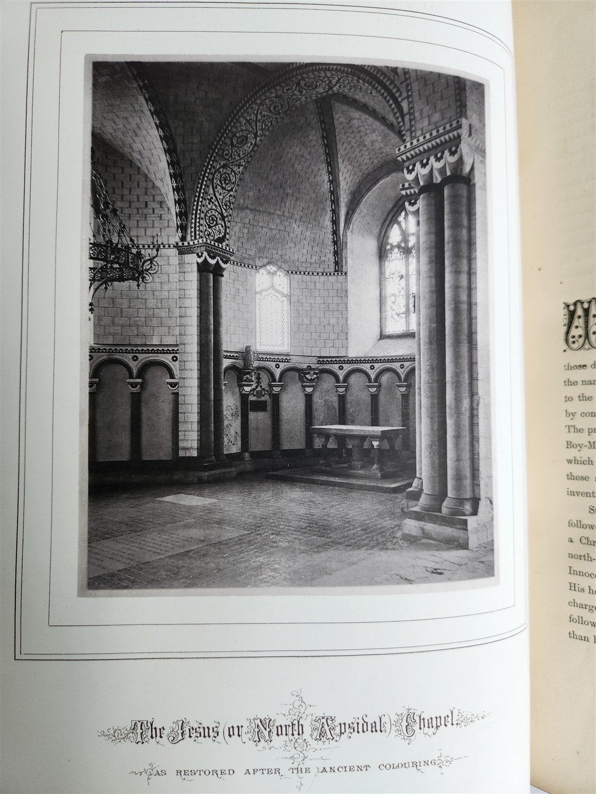 1876 ANCIENT SCULPTURES in ROOF of NORWICH CATHEDRAL antique ILLUSTRATED FOLIO