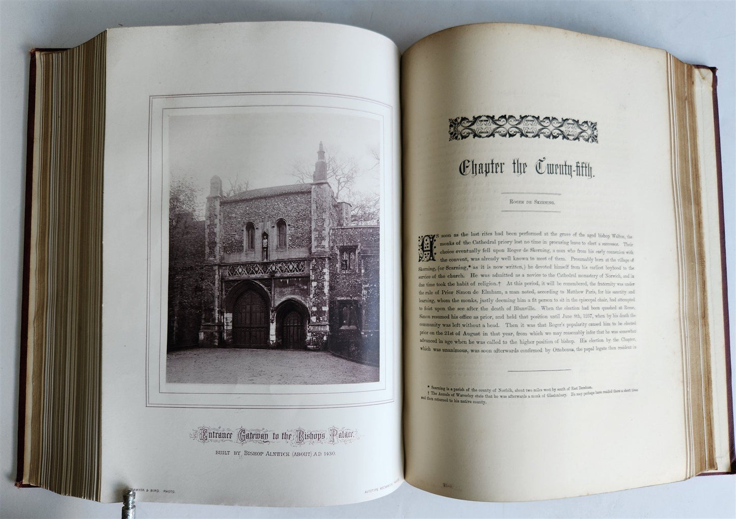 1876 ANCIENT SCULPTURES in ROOF of NORWICH CATHEDRAL antique ILLUSTRATED FOLIO