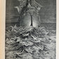 1889 THE RIME of ANCIENT MARINER ILLUSTRATED by GUSTAVE DORE antique in ENGLISH