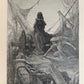 1889 THE RIME of ANCIENT MARINER ILLUSTRATED by GUSTAVE DORE antique in ENGLISH