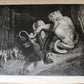 1880s DANTE'S INFERNO ILLUSTRATED by GUSTAVE DORE antique FOLIO