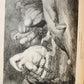 1880s DANTE'S INFERNO ILLUSTRATED by GUSTAVE DORE antique FOLIO