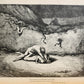 1880s DANTE'S INFERNO ILLUSTRATED by GUSTAVE DORE antique FOLIO