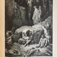 1880s DANTE'S INFERNO ILLUSTRATED by GUSTAVE DORE antique FOLIO