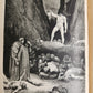 1880s DANTE'S INFERNO ILLUSTRATED by GUSTAVE DORE antique FOLIO