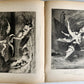 1880s DANTE'S INFERNO ILLUSTRATED by GUSTAVE DORE antique FOLIO