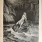 1880s DANTE'S INFERNO ILLUSTRATED by GUSTAVE DORE antique FOLIO
