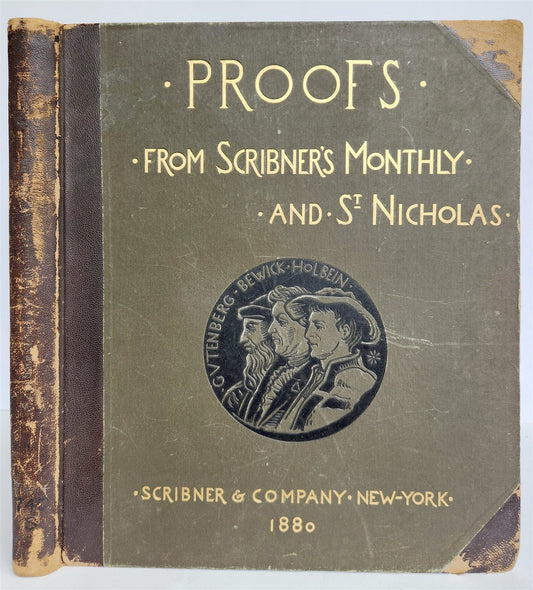1880 PROOFS IMPRESSIONS from Scribner's Monthly & St. Nicholas antique FOLIO