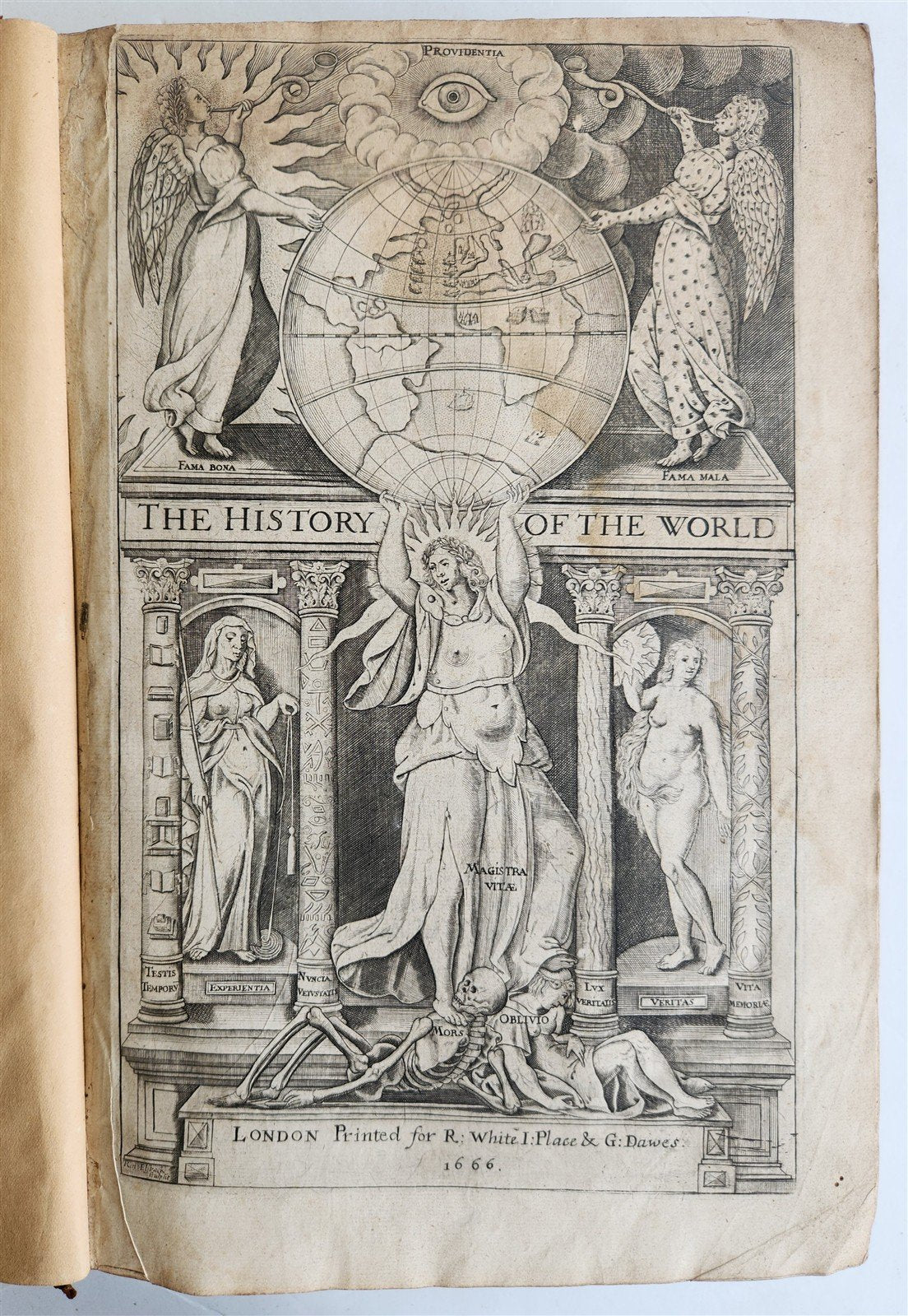 1666 HISTORIE of the WORLD by WALTER RALEIGH ILLUSTRATED w/ MAPS antique FOLIO