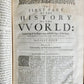 1666 HISTORIE of the WORLD by WALTER RALEIGH ILLUSTRATED w/ MAPS antique FOLIO