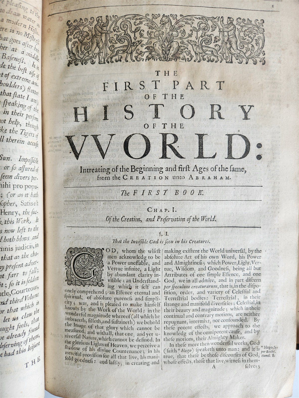1666 HISTORIE of the WORLD by WALTER RALEIGH ILLUSTRATED w/ MAPS antique FOLIO