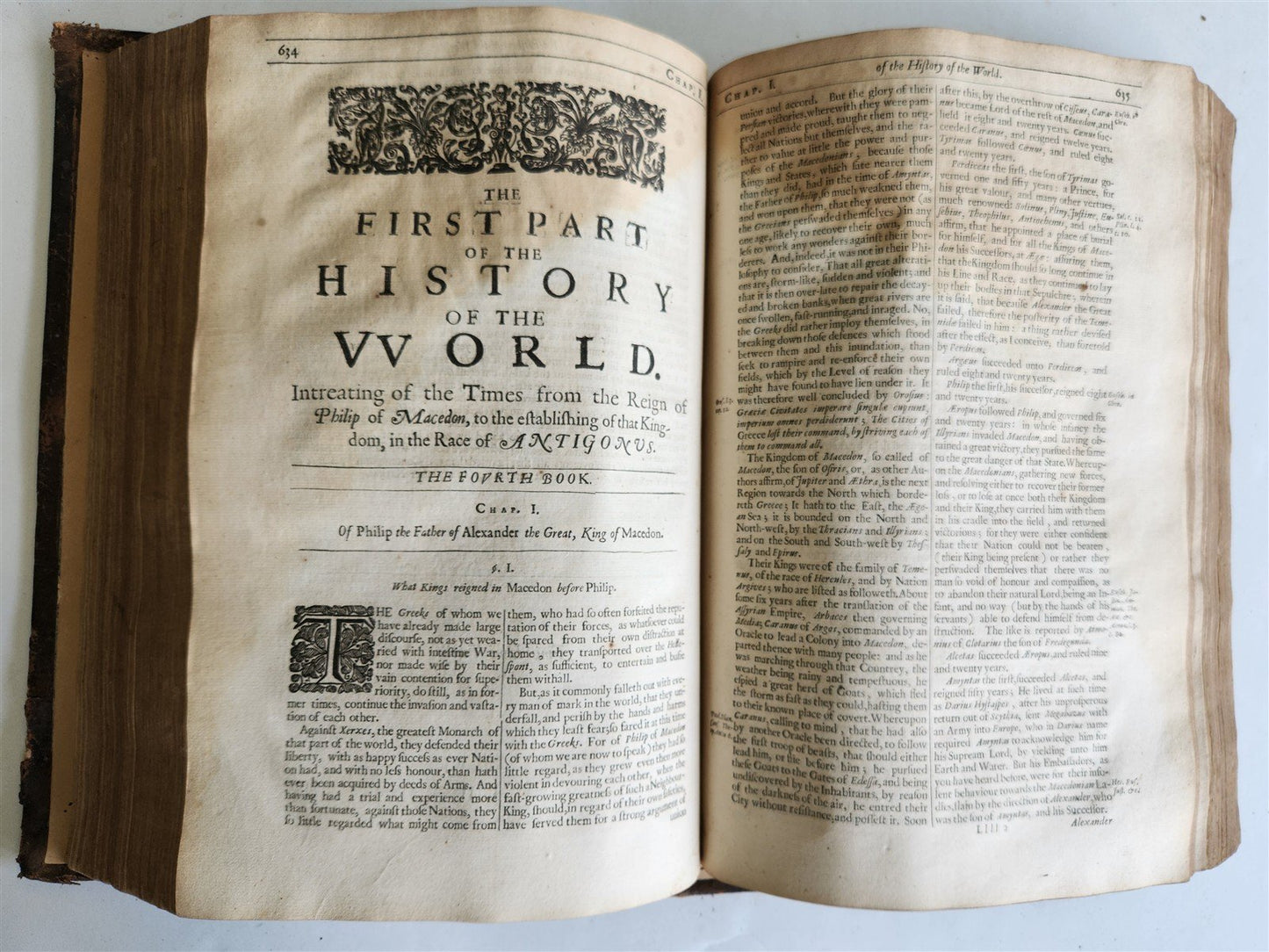 1666 HISTORIE of the WORLD by WALTER RALEIGH ILLUSTRATED w/ MAPS antique FOLIO