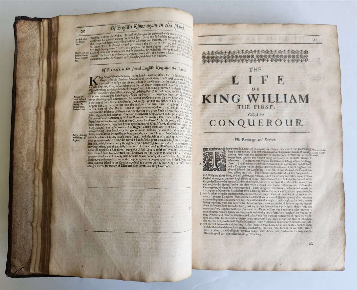 1665 CHRONICLE of the KINGS of ENGLAND by RICHARD BAKER antique FOLIO in English