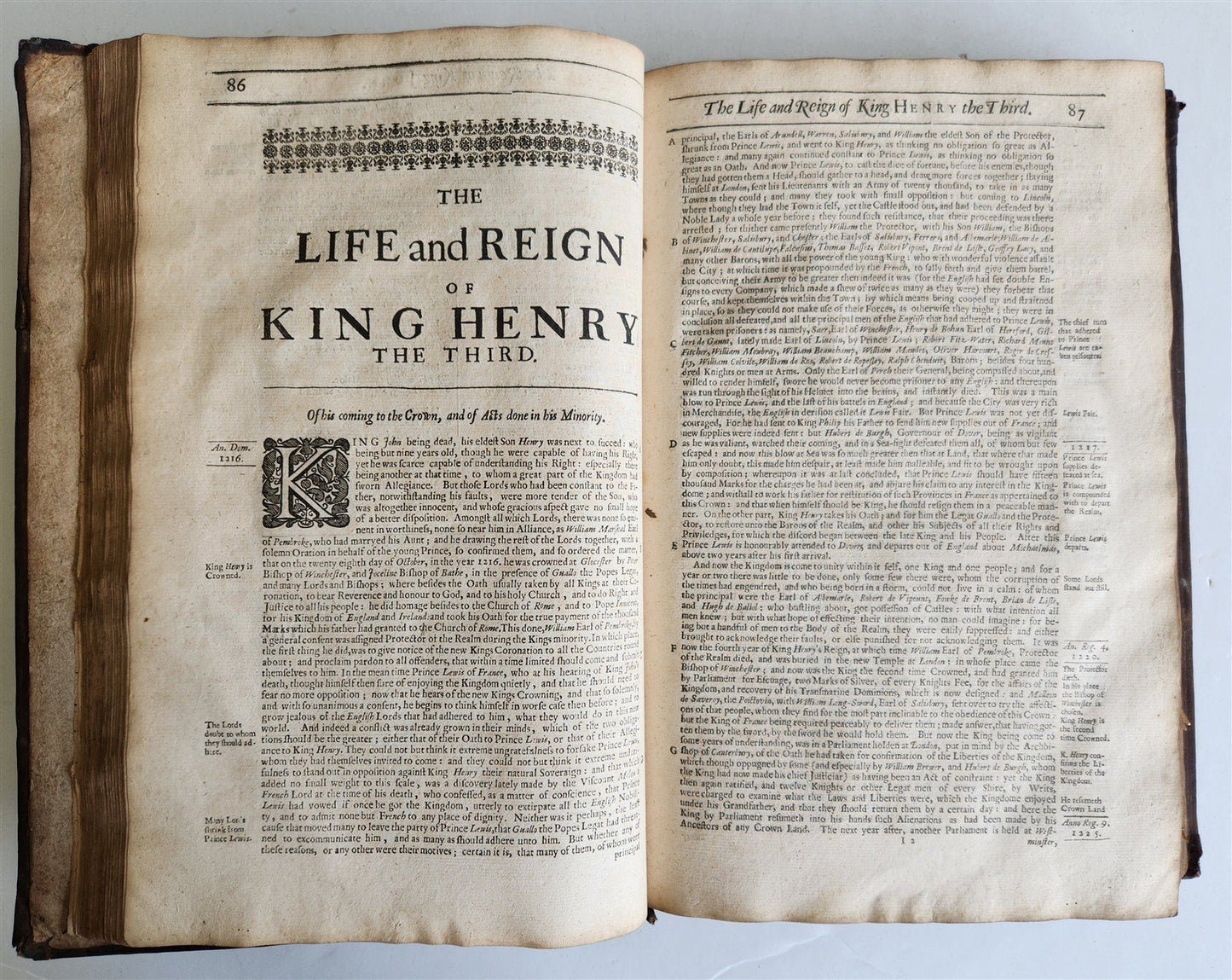 1665 CHRONICLE of the KINGS of ENGLAND by RICHARD BAKER antique FOLIO in English