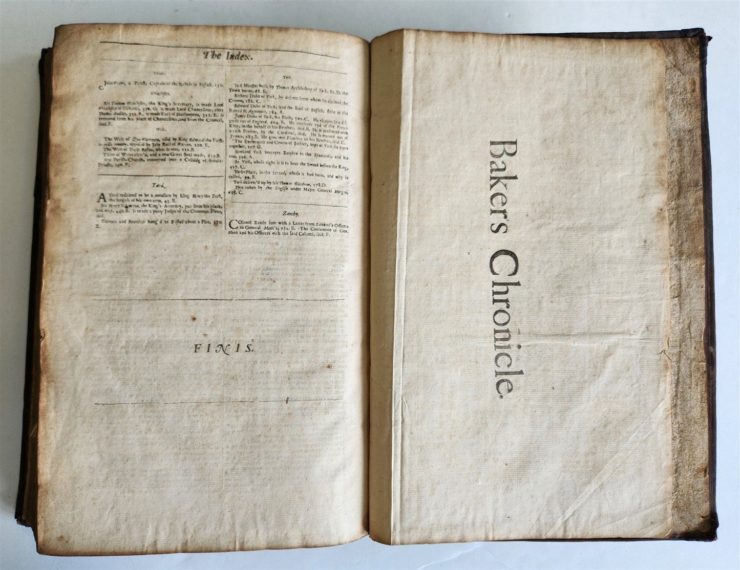 1665 CHRONICLE of the KINGS of ENGLAND by RICHARD BAKER antique FOLIO in English