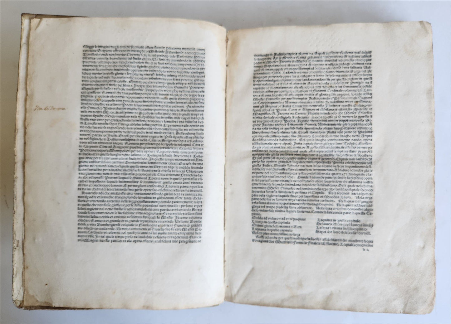 1478 INCUNABULA FRANCESCO PETRARCA by Bernardo Lapini da Siena antique FOLIO