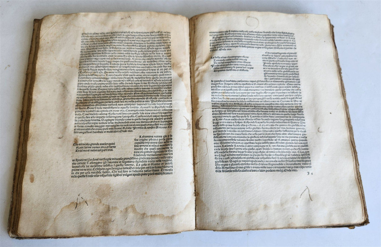 1478 INCUNABULA FRANCESCO PETRARCA by Bernardo Lapini da Siena antique FOLIO