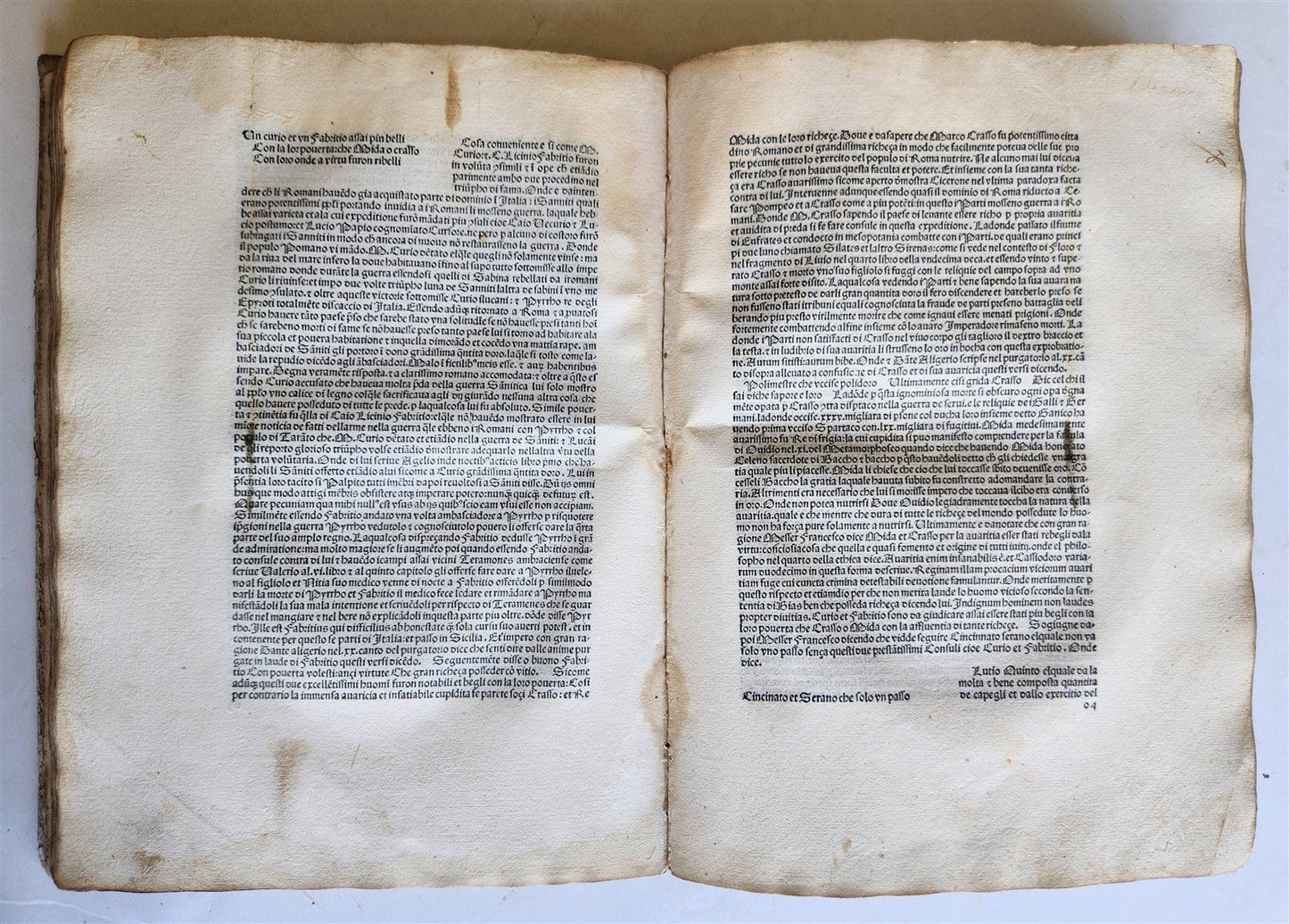 1478 INCUNABULA FRANCESCO PETRARCA by Bernardo Lapini da Siena antique FOLIO