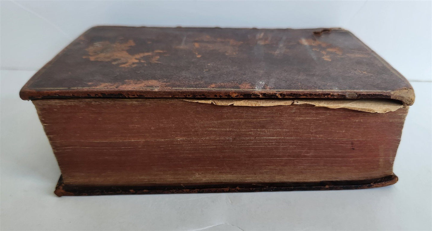 1588 BIBLE in FRENCH antique 16th CENTURY OLD & NEW TESTAMENT