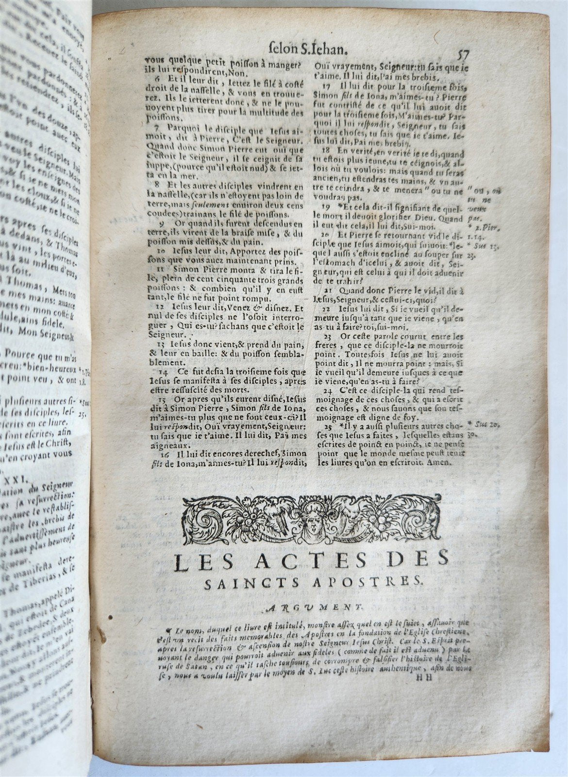 1588 BIBLE in FRENCH antique 16th CENTURY OLD & NEW TESTAMENT