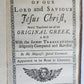 1721 BIBLE in ENGLISH antique SCOTTISH Edinburgh OLD & NEW TESTAMENT