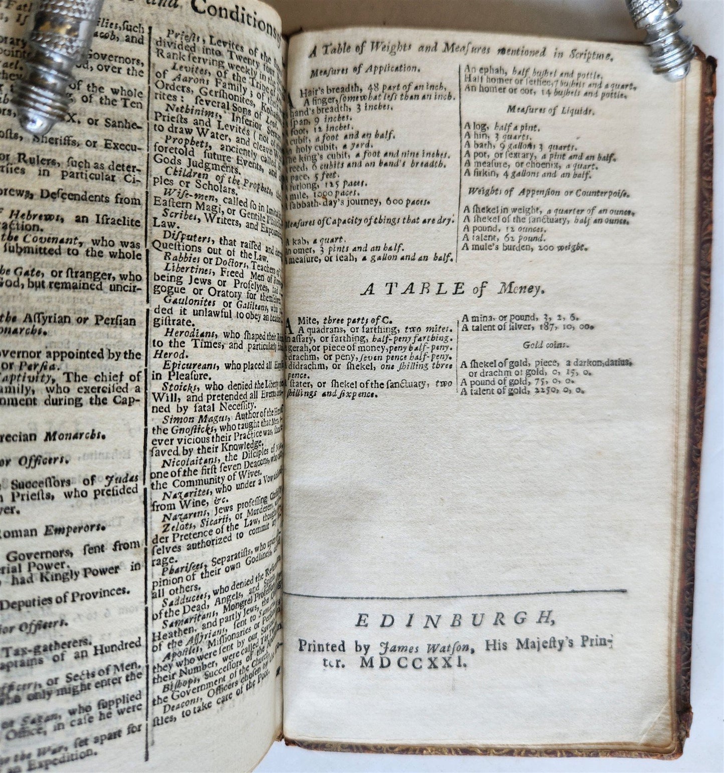 1721 BIBLE in ENGLISH antique SCOTTISH Edinburgh OLD & NEW TESTAMENT