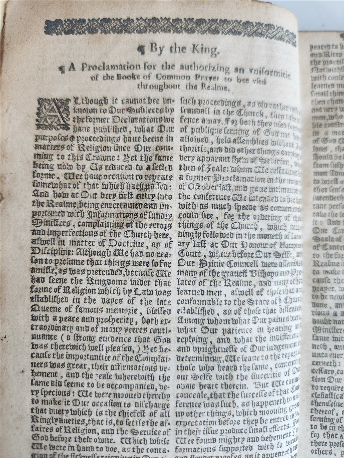 1574 BIBLE LATIN PLANTIN PRESS & 1627 BOOK of COMMON PRAYER in ENGLISH antique