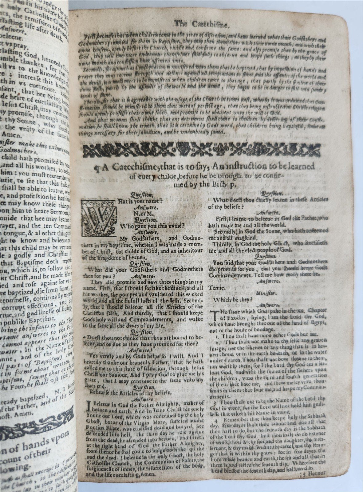 1574 BIBLE LATIN PLANTIN PRESS & 1627 BOOK of COMMON PRAYER in ENGLISH antique