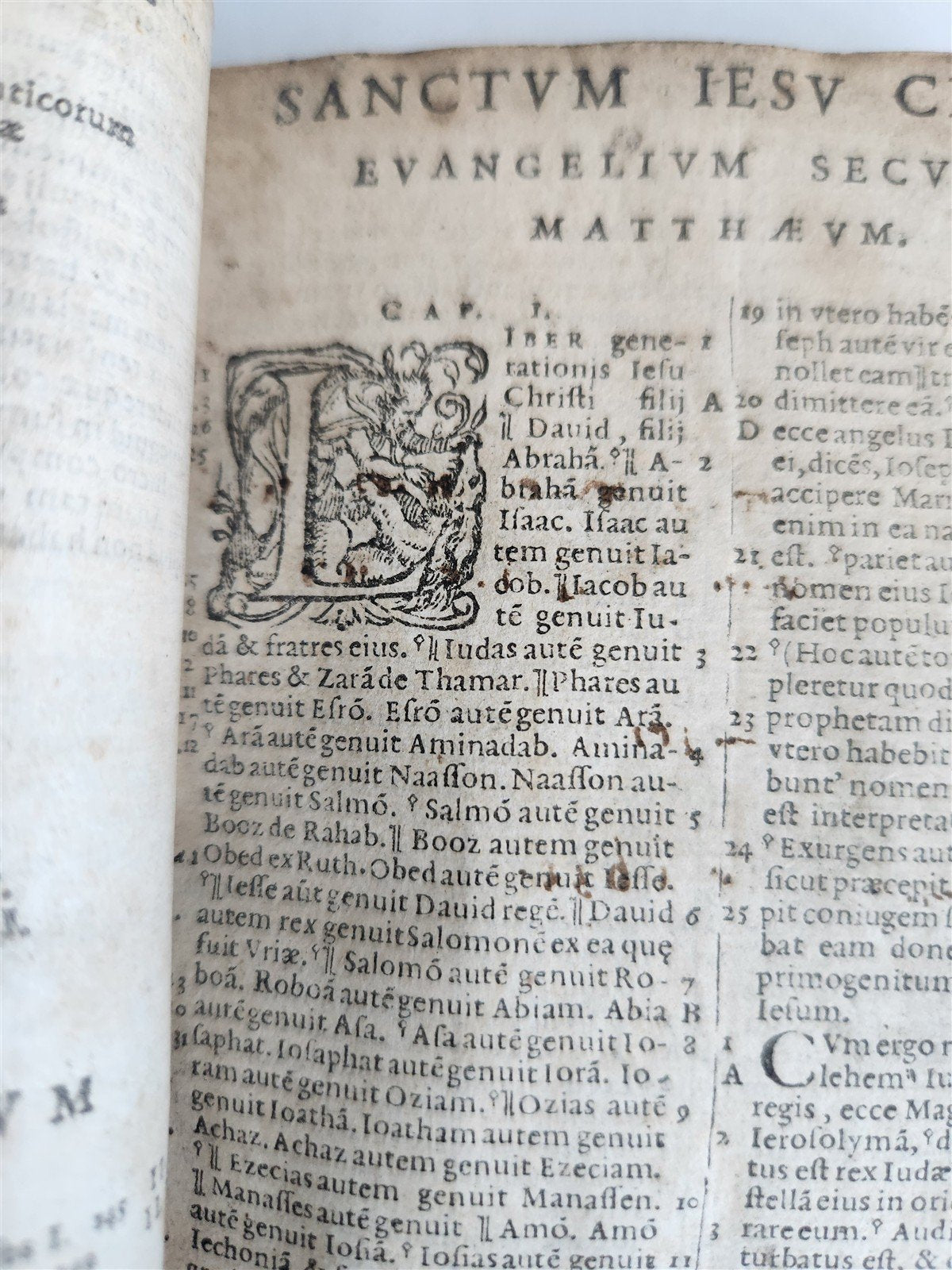 1574 BIBLE LATIN PLANTIN PRESS & 1627 BOOK of COMMON PRAYER in ENGLISH antique