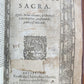 1574 BIBLE LATIN PLANTIN PRESS & 1627 BOOK of COMMON PRAYER in ENGLISH antique