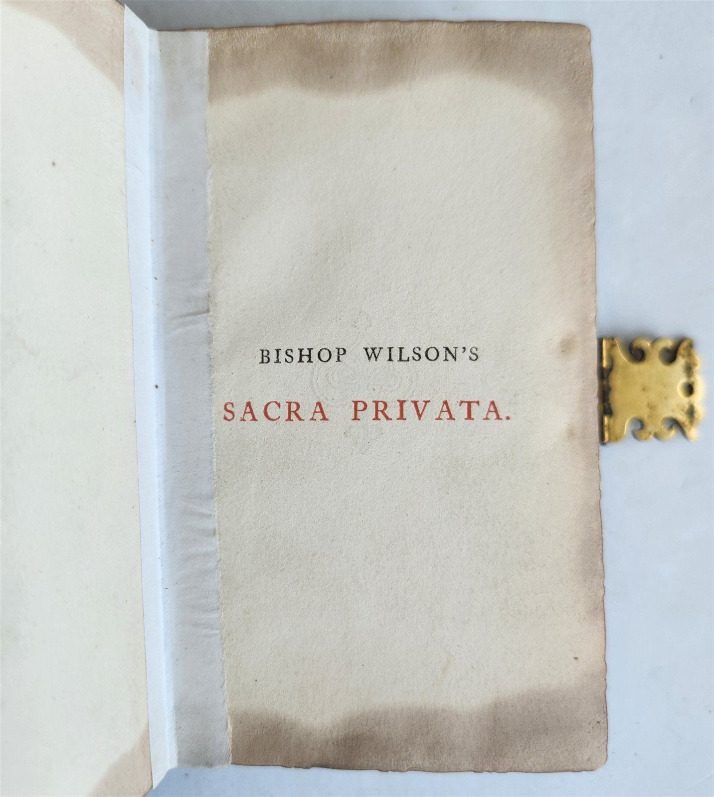 1852 SACRA PRIVATA by T. WILSON in ENGLISH antique meditations devotions prayers