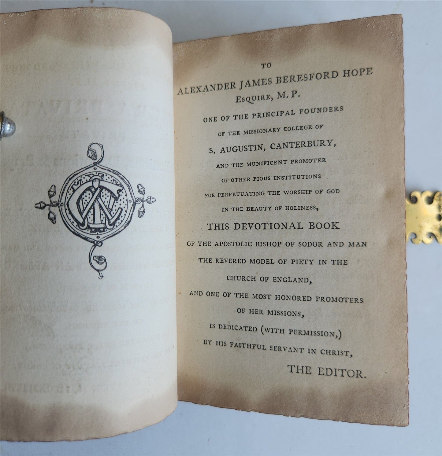 1852 SACRA PRIVATA by T. WILSON in ENGLISH antique meditations devotions prayers